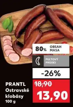 Kaufland PRANTL Ostravské klobásy 100 g nabídka