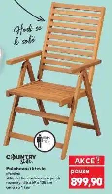 Kaufland POLOHOVACÍ KŘESLO nabídka