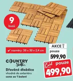 Kaufland Dřevěné dlaždice nabídka