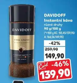 Kaufland Davidoff instantní káva nabídka