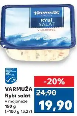 Kaufland Varmuža Rybí salát v majonéze nabídka