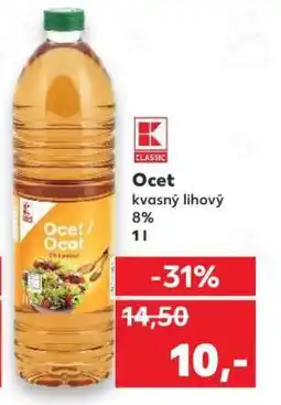 Kaufland Ocet kvasný lihový 8% 1l nabídka