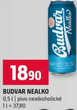 Terno Budvar nealko nabídka