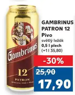 Kaufland Gambrinus Patron 12 nabídka
