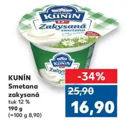 Kaufland KUNÍN Smetana zakysaná nabídka