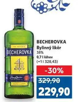 Kaufland BECHEROVKA Bylinný likér nabídka