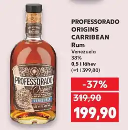 Kaufland PROFESSORADO ORIGINS CARRIBEAN Rum nabídka