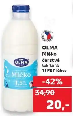 Kaufland Olma mléko čerstvé nabídka