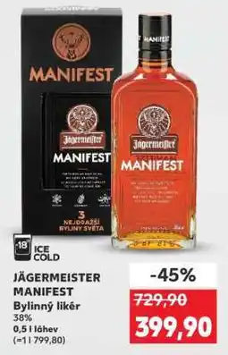 Kaufland Jägermeister Manifest nabídka