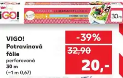 Kaufland VIGO! Potravinová fólie nabídka