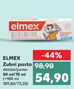 Kaufland ELMEX Zubní pasta dětská/junior nabídka