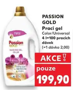 Kaufland PASSION GOLD Prací gel Color/Universal nabídka