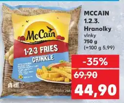 Kaufland MCCAIN 1.2.3. Hranolky vlnky nabídka