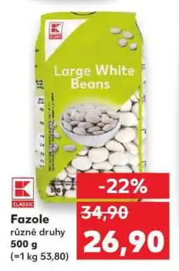 Kaufland Fazole různé druhy 500 g nabídka