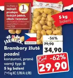 Kaufland Jarmark Brambory žluté pozdní nabídka