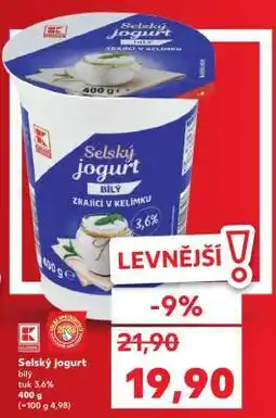 Kaufland SELSKÝ JOGURT nabídka