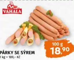 Terno Párky se sýrem nabídka