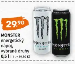 Terno Monster energetický nápoj nabídka