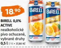 Terno Birell 0,0% active nealkoholické pivo ochucené nabídka