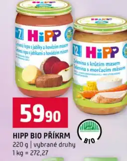 Terno Hipp bio příkrm nabídka