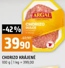 Terno Chorizo krájené nabídka
