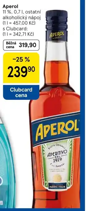Tesco Aperol nabídka