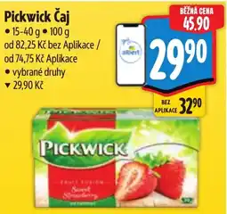 Albert Pickwick Čaj nabídka