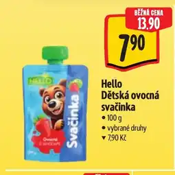 Albert Hello Dětská ovocná svačinka nabídka