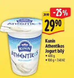 Albert Kunín Athentikos Jogurt bílý nabídka