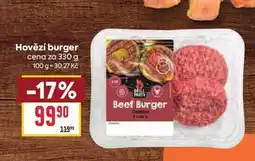 Billa Hovězí burger cena za nabídka