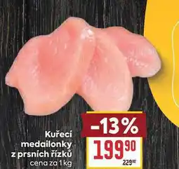 Billa Kuřecí medailonky z prsních řízků cena za nabídka
