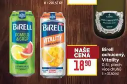 Billa Birell ochucený, Vitality 0,5l, plech nabídka