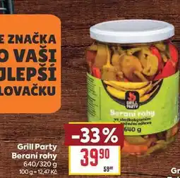Billa Grill Party Beraní rohy 640/320 g nabídka