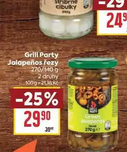 Billa Grill Party Jalapeños řezy 270/140 g nabídka