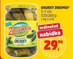 Penny Market OKURKY ZNOJMIA 5-7 cm nabídka