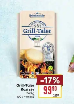 Billa Gril Grill-Taler Kozí sýr nabídka