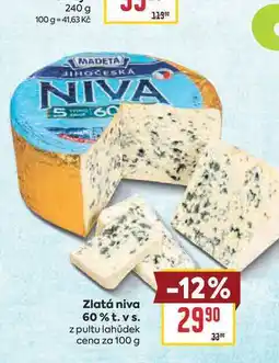Billa Zlatá niva 60% t. vs. z pultu lahůdek cena za nabídka
