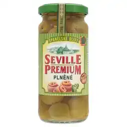 Billa Seville Premium Zelené španělské olivy plněné 235g, vybrané druhy nabídka