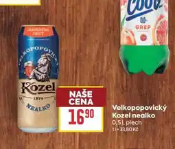 Billa Velkopopovický Kozel nealko 0,51, plech nabídka