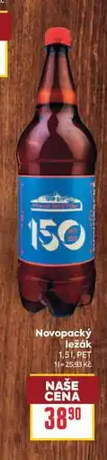 Billa Novopacký ležák 1,51, PET nabídka