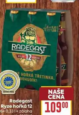 Billa Radegast Ryze hořká 12 6× nabídka