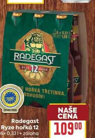 Billa Radegast Ryze hořká 12 6× nabídka