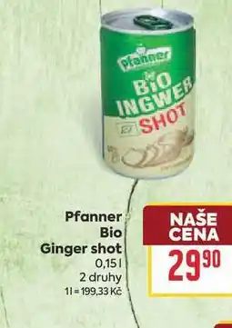 Billa PfannerBio Ginger shot nabídka