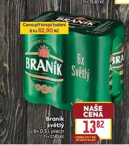 Billa Braník světlý 6x 0,5 1, plech nabídka