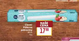 Billa Clever Fólie na potraviny 30 m 1 ks nabídka