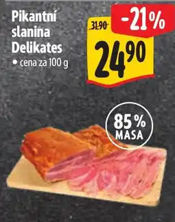 Albert Pikantní slanina Delikates nabídka