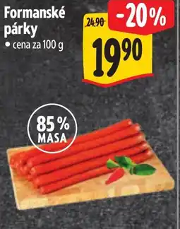 Albert Formanské párky nabídka