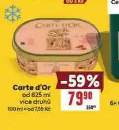 Billa Zmrzlina carte d´or nabídka