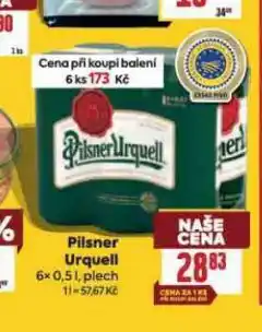 Billa Pivo pilsner urquell nabídka