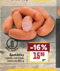 Billa Špekáčky nabídka